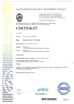 Certifikát EZÚ | Certifikát EZÚ