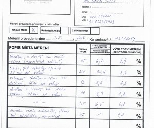 Aktívna elektroosmóza na vysušenie vlhkého muriva na ZŠ - Protokol#1